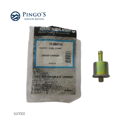 FILTRO DE GASOLINA QUICKSILVER/MERCURY 35-884743