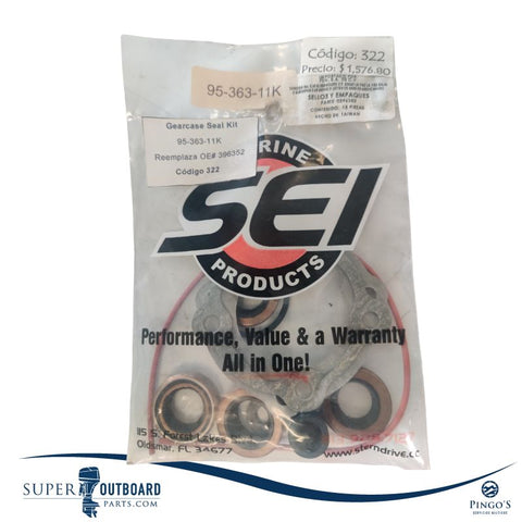 KIT SELLOS DE TRANSMISION EVINRUDE 25/28HP 2T O396352