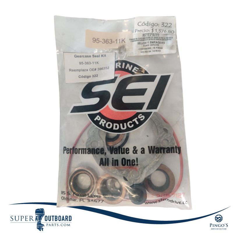 KIT SELLOS DE TRANSMISION EVINRUDE 25/28HP 2T O396352