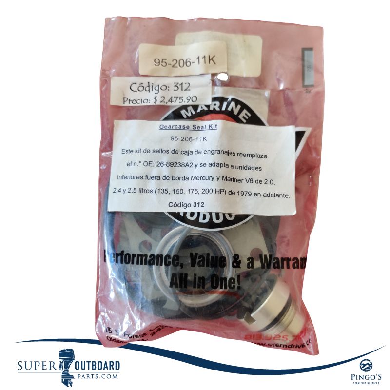 SELLOS TRANSMISION MERCURY 135,150,175,200HP 29-89238A2